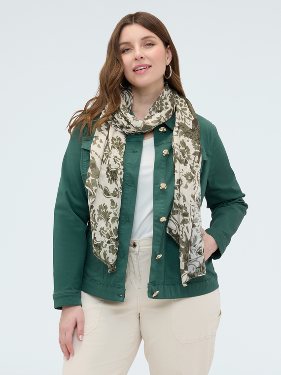 Printed viscose scarf