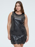Short dress with floral details image number 0