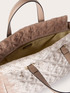 Quilted shopper bag with embroidery image number 4