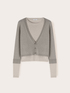 Lurex jumper with faux cardigan design image number 4