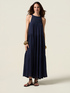 Robe longue avec insert en crochet image number 0