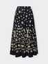 Long printed skirt image number 4