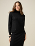 Maglia dolcevita con cristalli image number 0