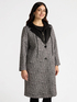 Hooded scuba fabric coat image number 2