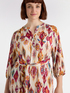 Long dress with Ikat print image number 2