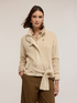 Heavy knit cardigan with belt image number 2