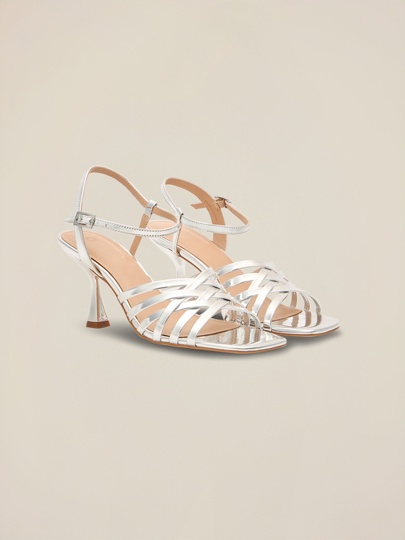 Sandals with braided straps