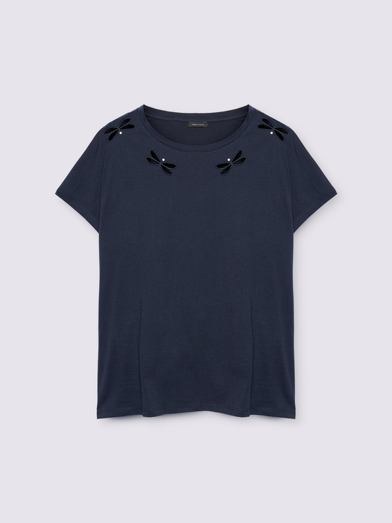 Camiseta con detalle de libélula