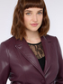 Structured blazer with belt image number 3