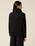 Cardigan con zip e micro paillettes image number 1