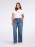 Jeans regular con orlo sfrangiato image number 7