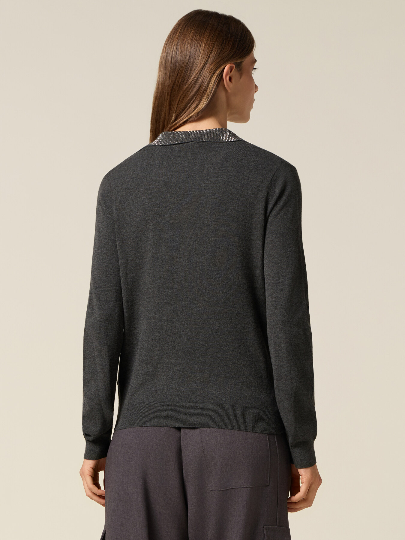 Pullover mit verziertem Kragen image number 1