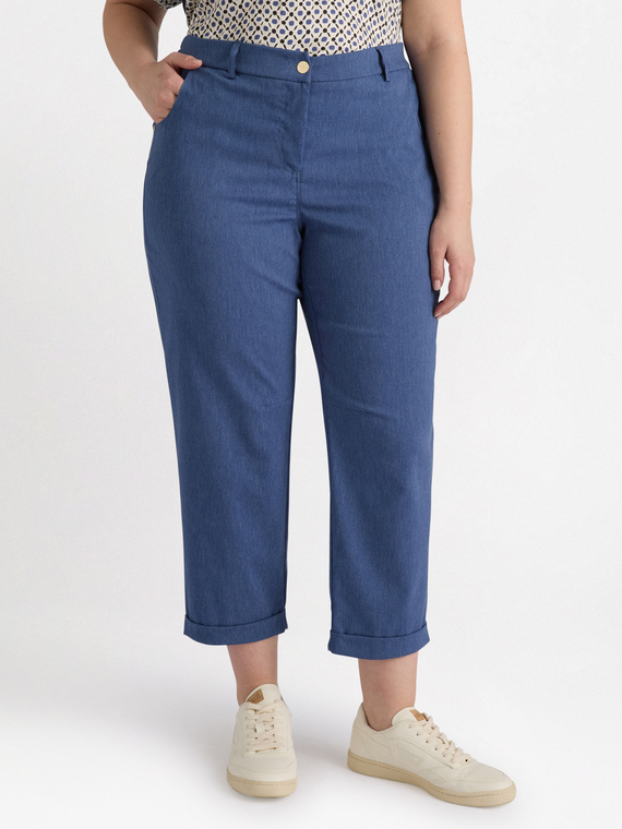 Gerade Hose mit amerikanischen Taschen