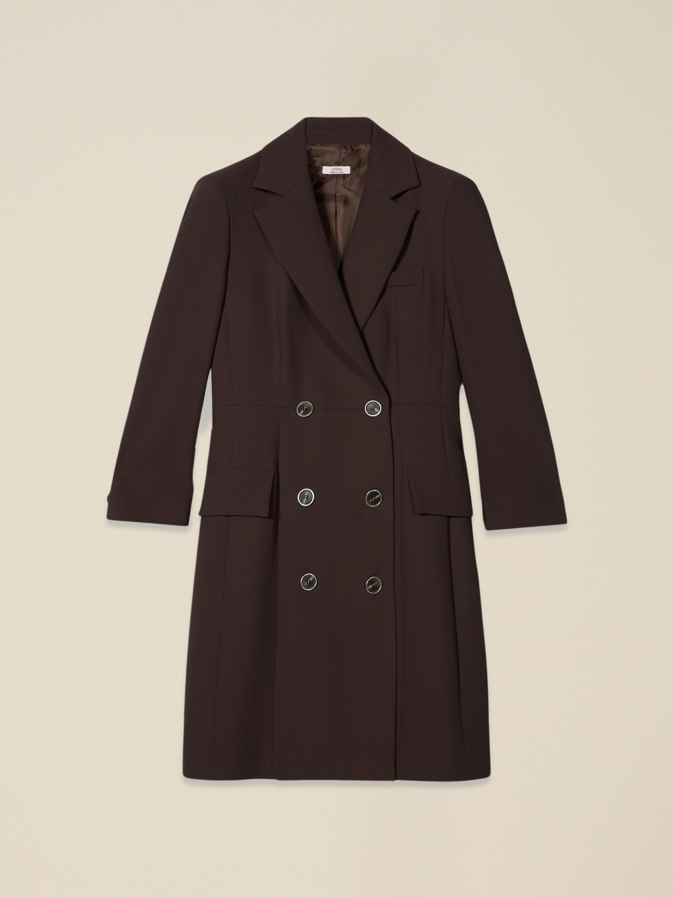 Robe manteau in tessuto cr&ecirc;pe image number 3