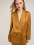 Double-breasted structured jacket in linen blend image number 3