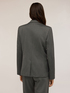 Pinstriped lurex blazer with flower brooch image number 1