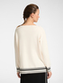 Pullover mit gestreiften Kanten image number 1