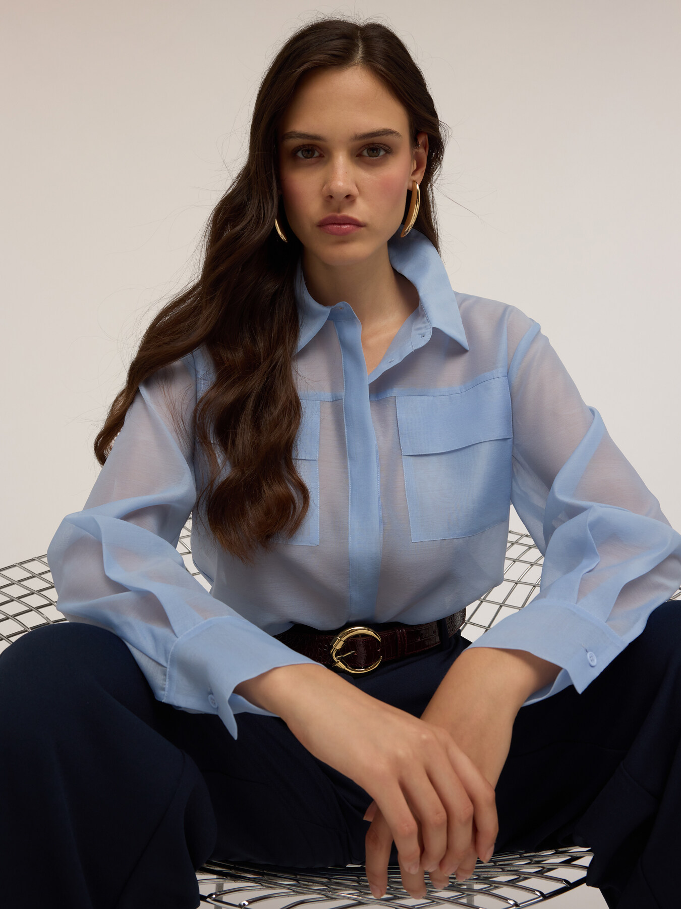 Pants with topstitching image number 4