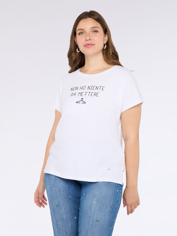 Jersey T-shirt with funny slogan