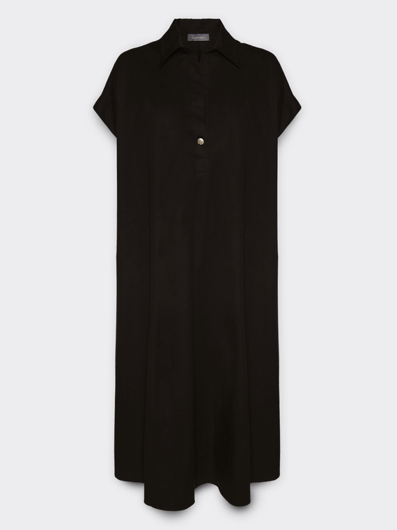 Vestido midi de popelina
