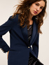 Veste à simple boutonnage avec inserts en satin image number 3