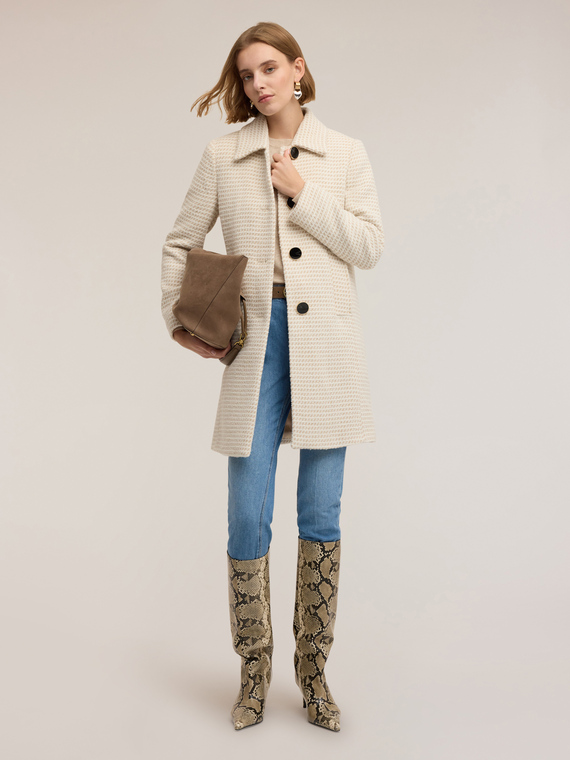 Long jacquard coat