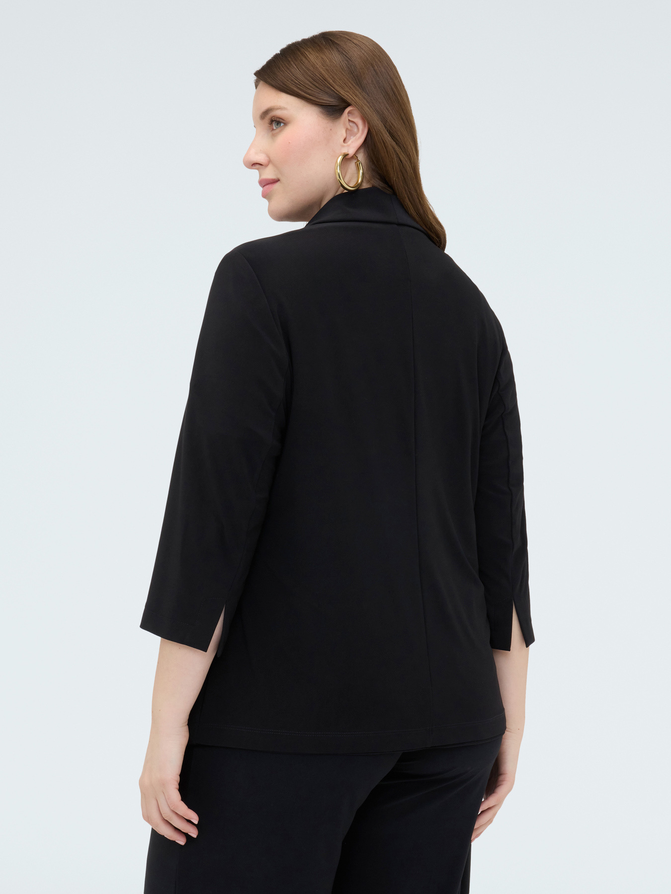 Blazer de punto con mangas de tres cuartos image number 1