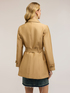 Mixed cotton trench coat with belt image number 1