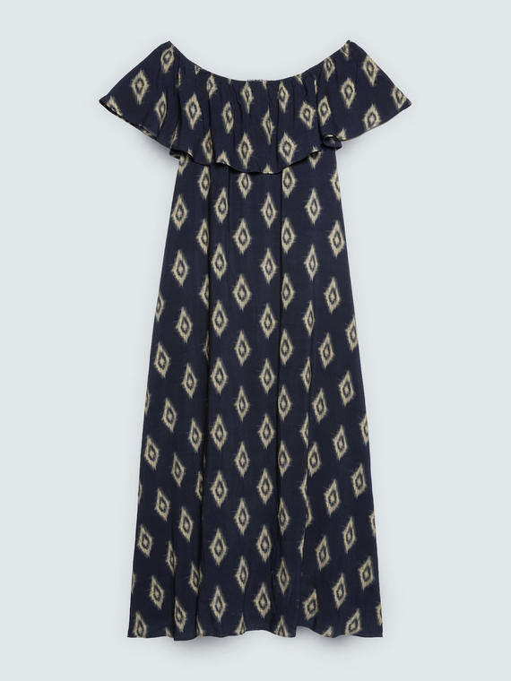 Robe Chill &eacute;paules d&eacute;nud&eacute;es avec imprim&eacute;
