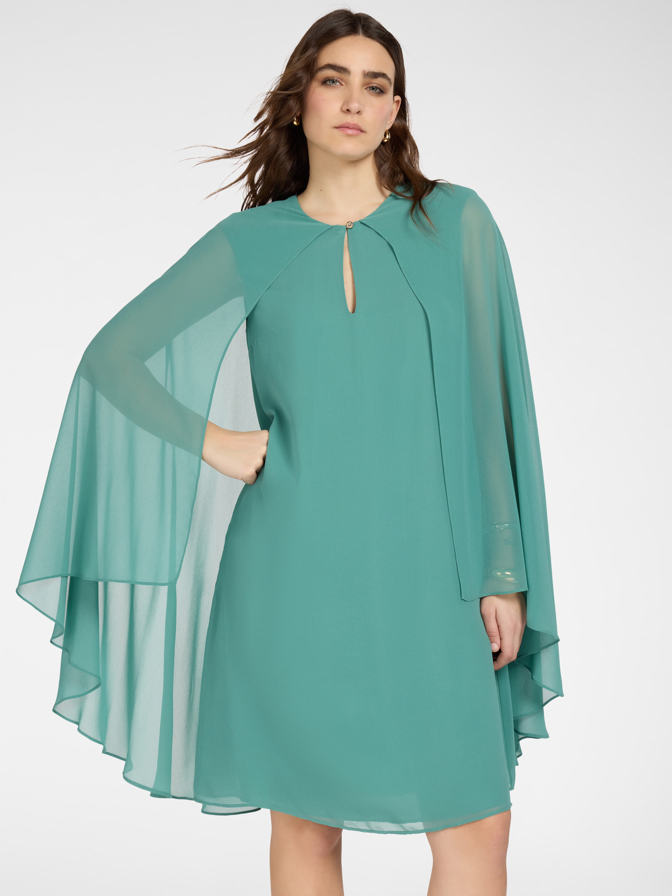 Layered-Kleid aus Georgette image number 0