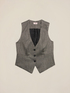 Gilet in flanella gessata image number 4