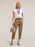 Two-material T-shirt image number 2