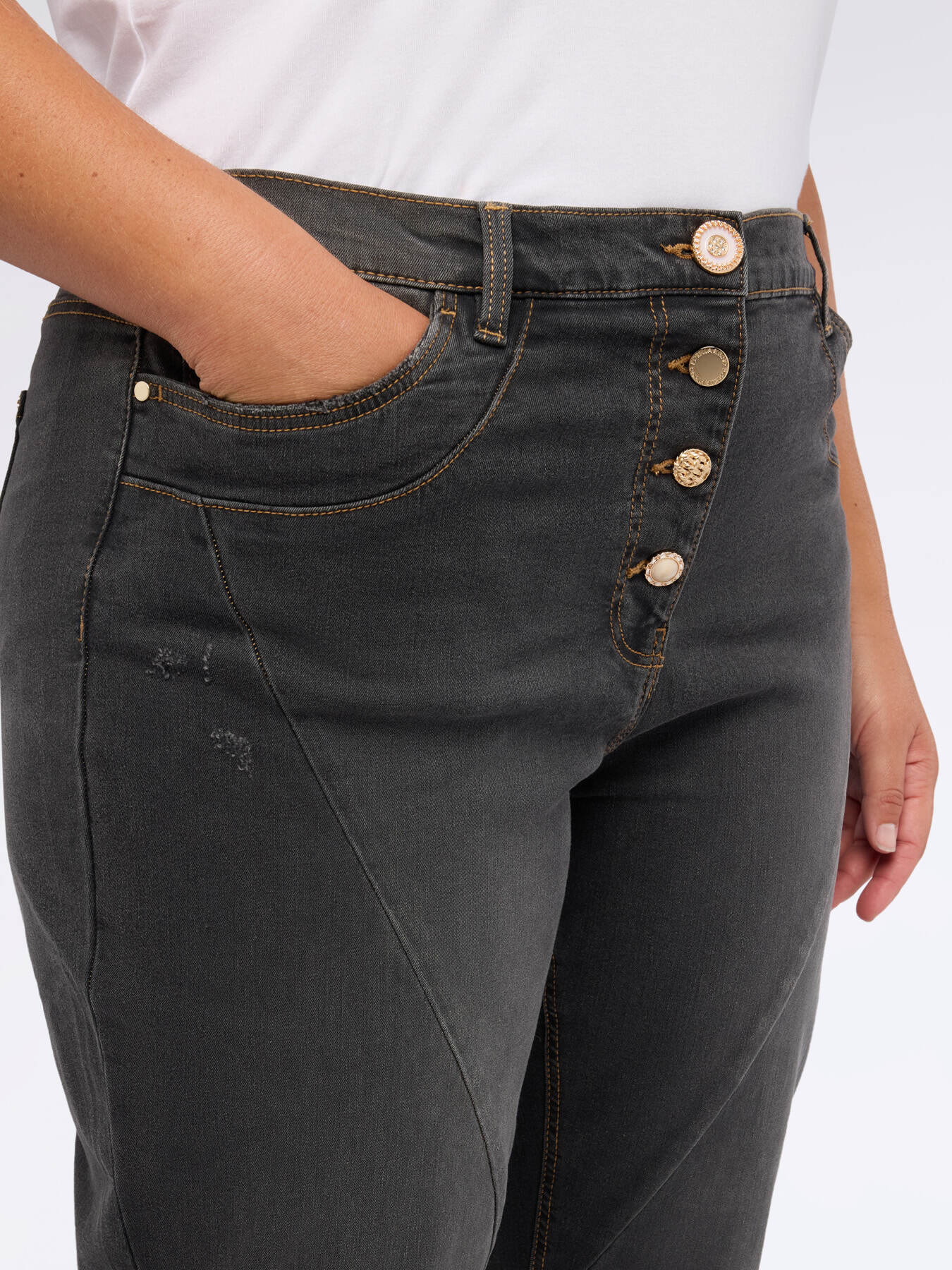 Jeans barrel stone washed image number 2