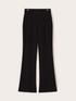 Pantaloni flare con motivo occhielli image number 4