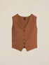 Fluid fabric vest image number 3