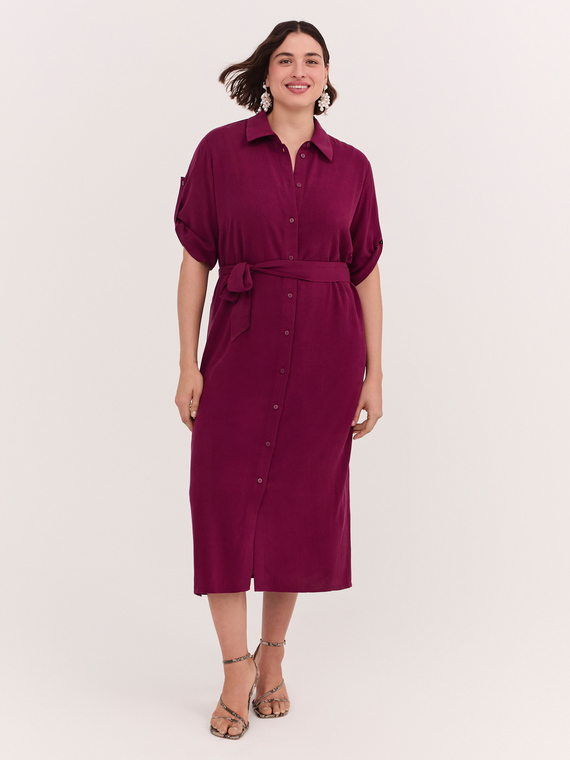 Robe chemisier POWER en viscose