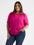 Blouse with V-insert image number 2