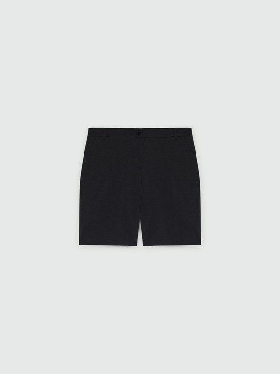 Pantaloni corti in punto Milano