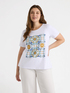T-shirt with majolica print image number 0