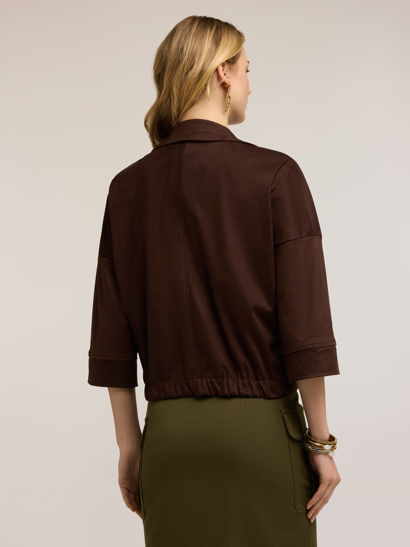 Kurze Oversized-Jacke mit Taschen image number 1