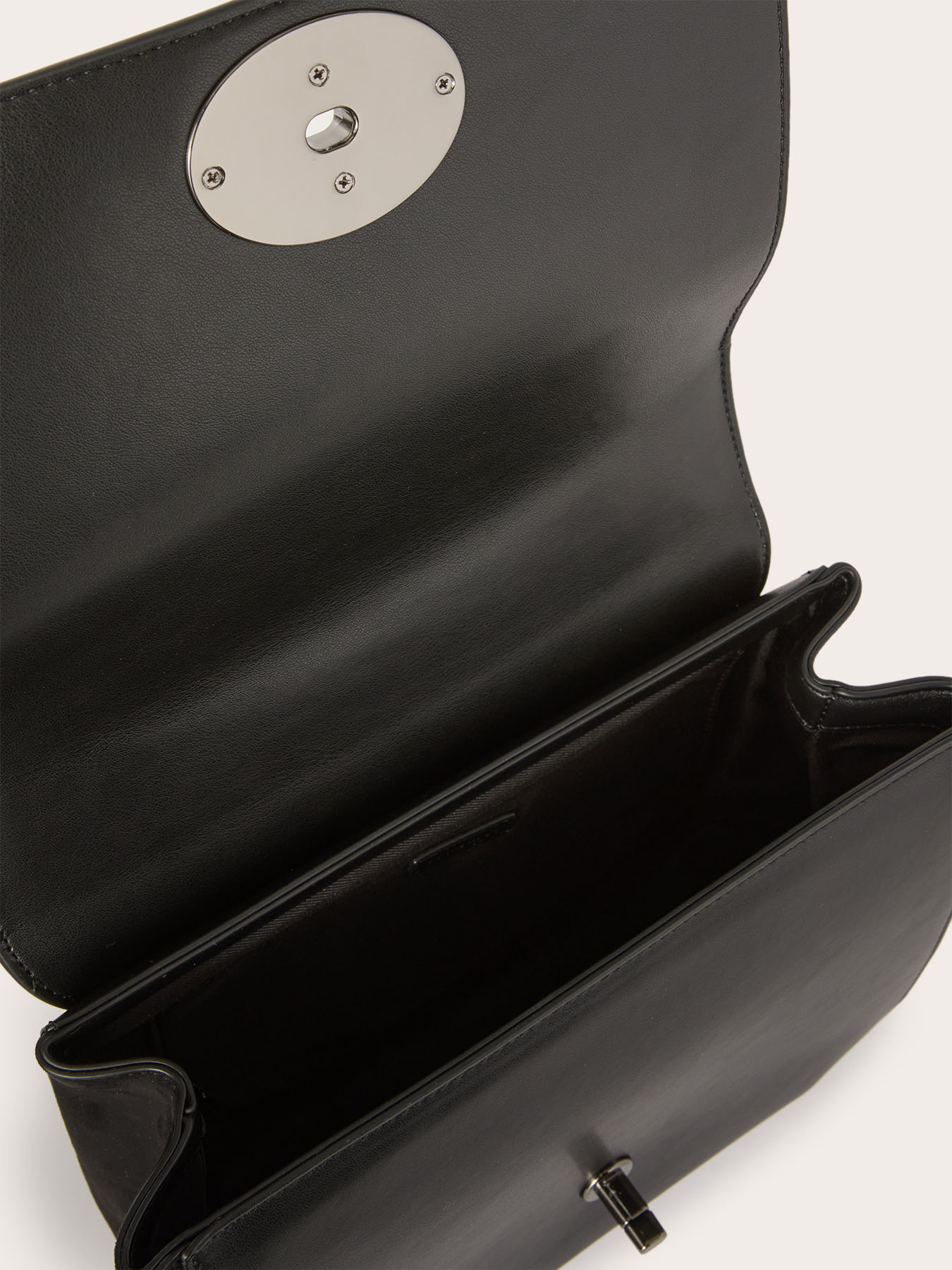 Medium bag in coated fabric and patent leather image number 4