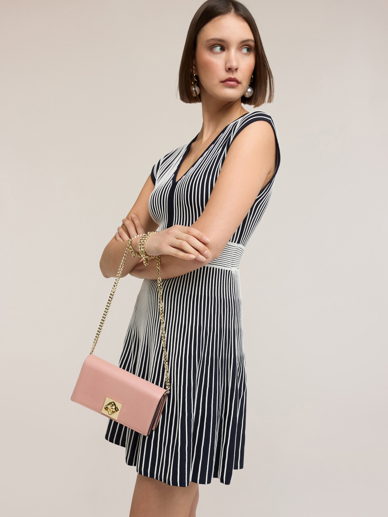 Geantă Wallet cu efect de reptilă image number 0