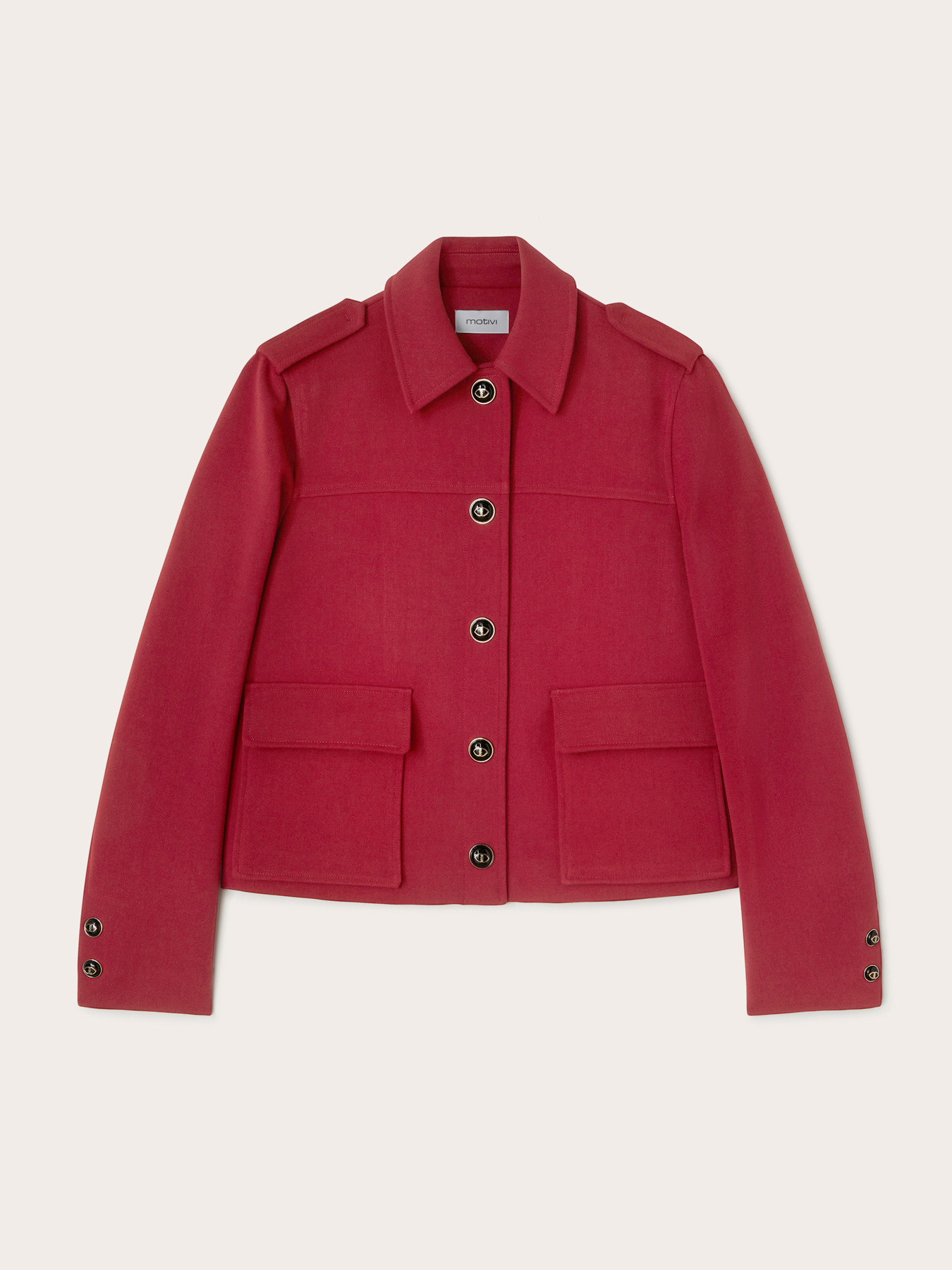 Einreihige Jacke mit Patten image number 0