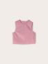 Striped poplin crop top image number 4