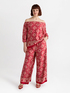 Ethnic print trousers image number 3