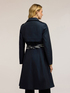 Mixed cotton drill trench coat with double belt image number 4