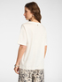 T-shirt in cotone scollo a V image number 1