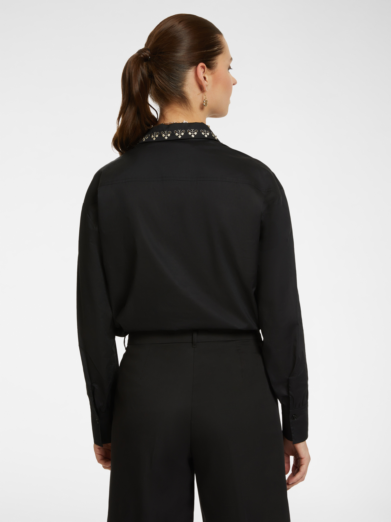 Shirt with ethnic embroidery image number 1