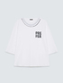 T-shirt en coton avec inscription image number 4