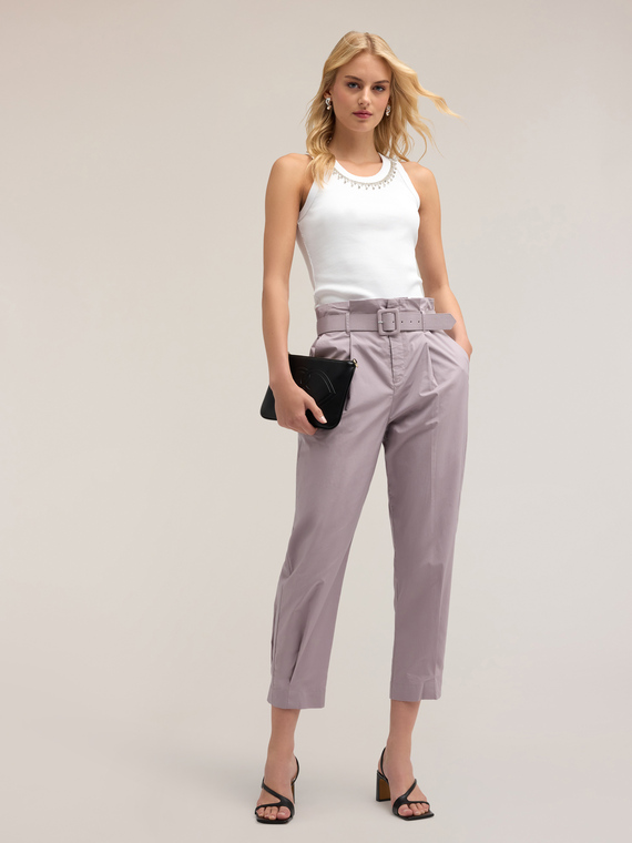 Barrel leg chinos